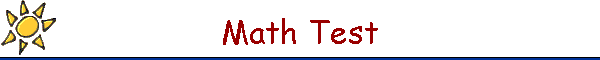 Math Test